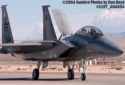 USAF F-15 Eagle #AF83-048 at the 2004 Aviation Nation Air Show stock photo #2197