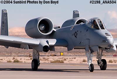 USAF A-10 Thunderbolt II #AF79-210 at the 2004 Aviation Nation Air Show stock photo #2198