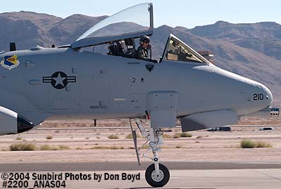 USAF A-10 Thunderbolt II #AF79-210 at the 2004 Aviation Nation Air Show stock photo #2200