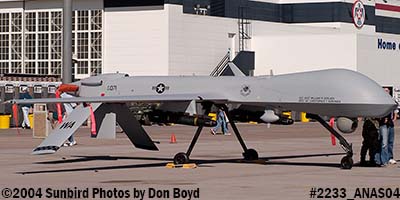 USAF RQ-1 Predator #AF00-071 at the 2004 Aviation Nation Air Show stock photo #2233