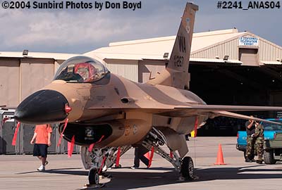USAF F-16 Falcon at the 2004 Aviation Nation Air Show stock photo #2241