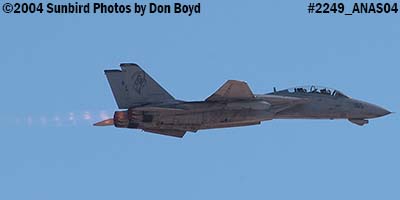 USN F-14D Tomcat AD/165 at the 2004 Aviation Nation practice Air Show stock photo #2249