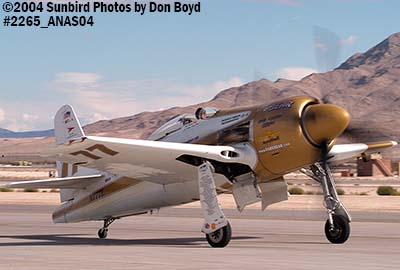 Lyle T. Shelton's Grumman F8F-2 N777L Rare Bear at the 2004 Aviation Nation practice Air Show stock photo #2265