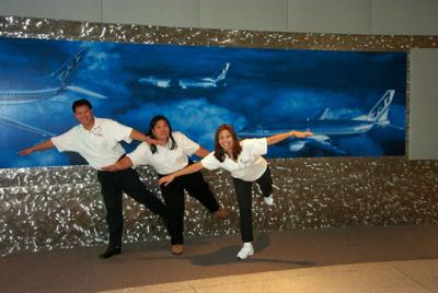 Karlton, Shay & Suzanne @ Boeing in Washington State 2000