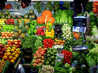 Spain - Barcelona, Fruit & Vegetable Market