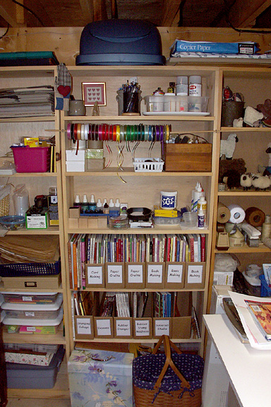 Stamping Bookshelves
