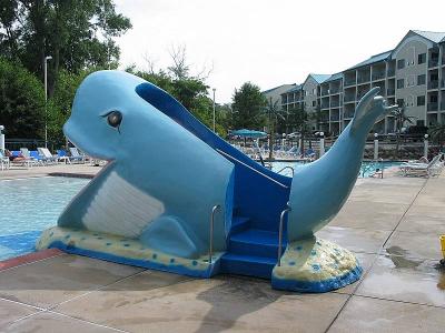 Kids loved to slide out of Jonah the whale