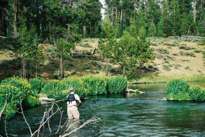 Fishing the Fall River, Bend, Oregon - July '02