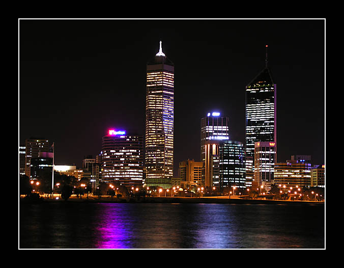 Perth city night view