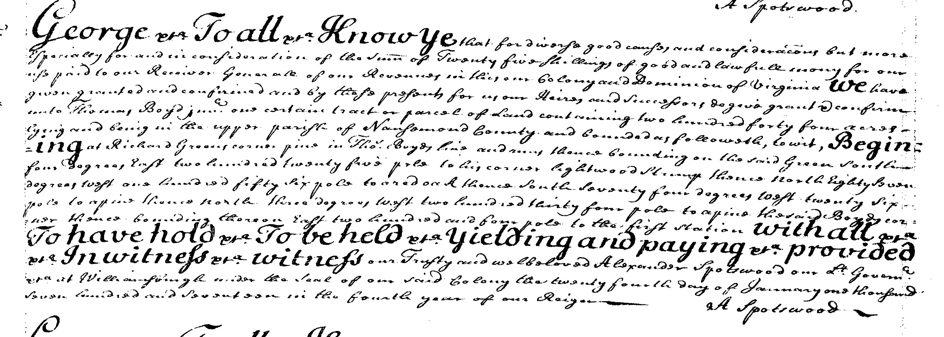 Thomas Boyd Jr. (B) 1717 Deed