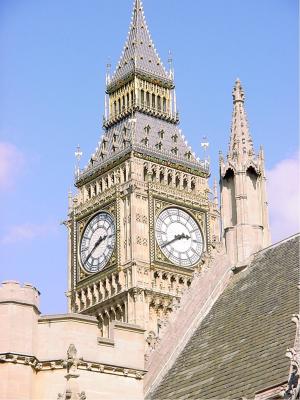 The tower of Big Ben at Westminster