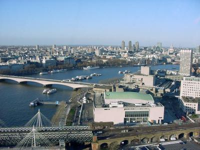 Bridge across the Thames seen from the London Eye