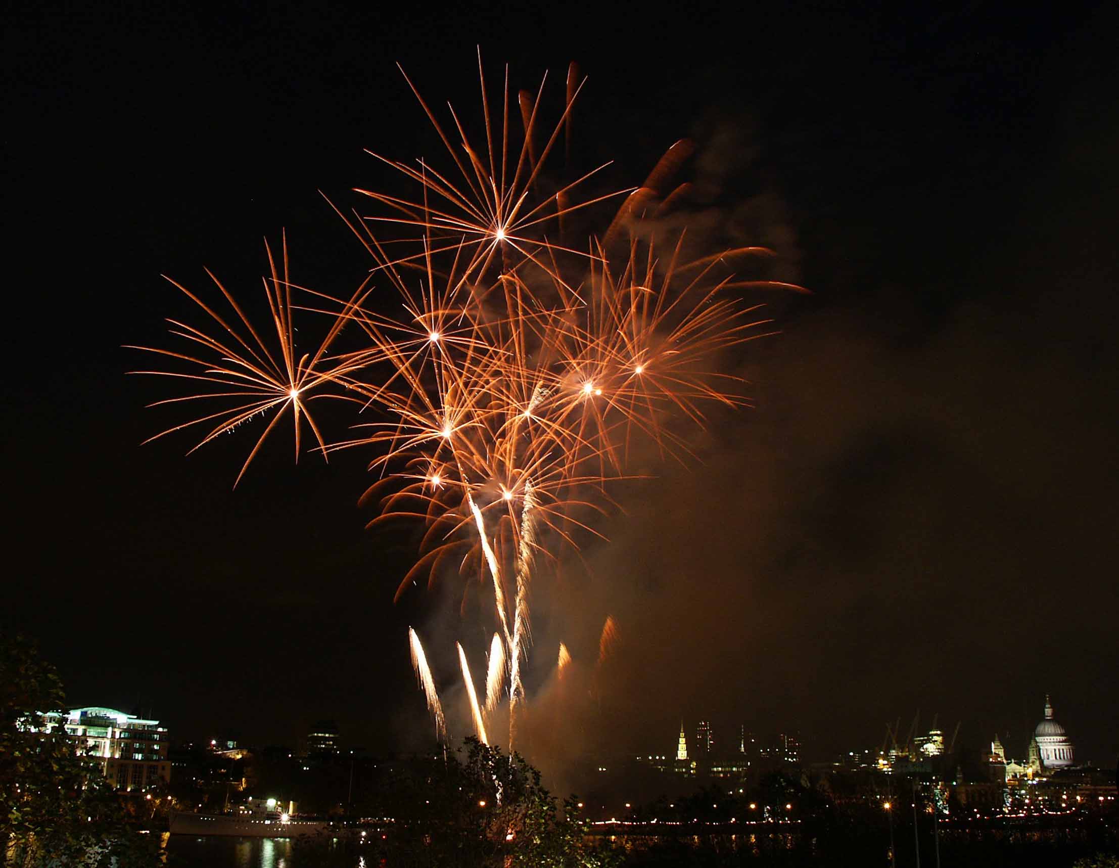 Lord Mayors Fireworks London