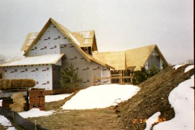 The bedroom dormers & shed roof