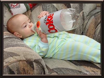 Hitting the bottle early in life...