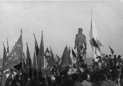 חשיפת פסל מרדכי אנילביץ - ביד מרדכי - 1950