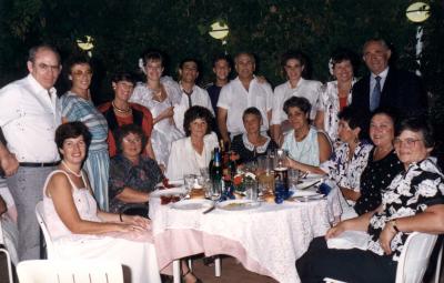 נציגות החותרים בחתונת טל בן דב - ספטמבר 87