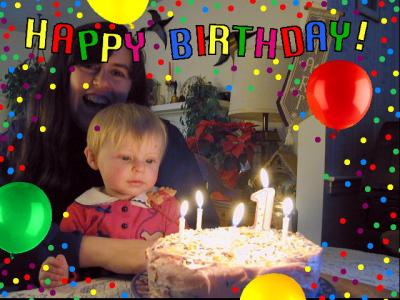 Katy's first birthday