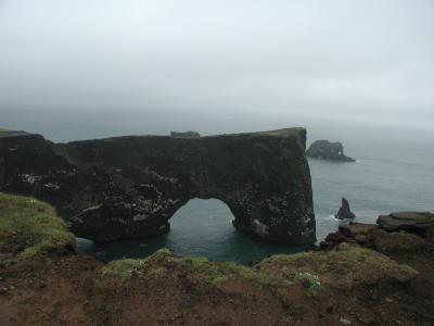Archway in deep water