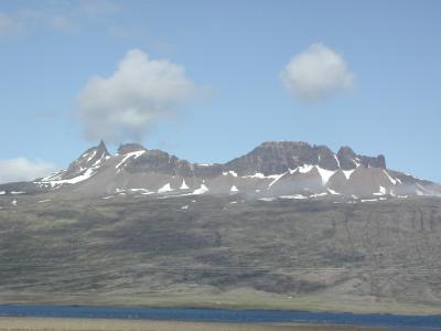 Different mountains on the way to the next camping-site
