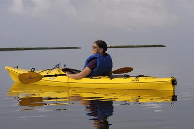 Kat at Pea Island