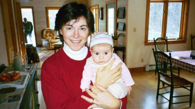 Aunt Nancy with the little fruit bat