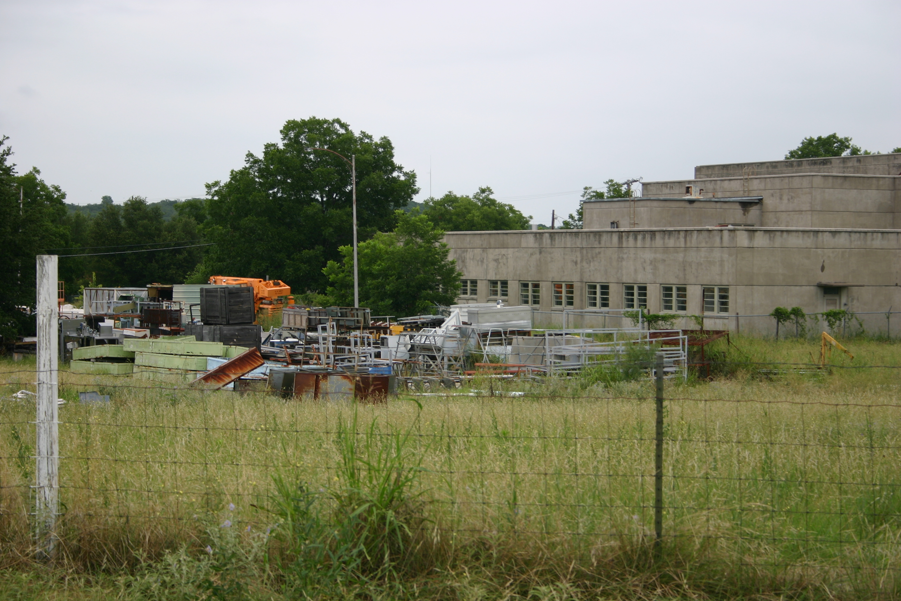 Rear of hospital