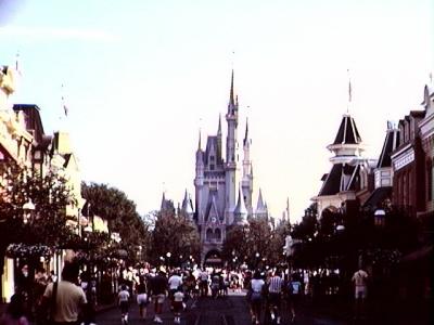 Cinderella's Castle from Entrance to Magic Kingdom
