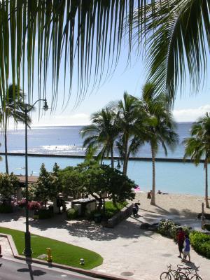View from pool deck of Marriott Resort