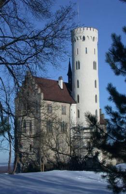Castle of Lichtenstein in Winter and Spring 2003