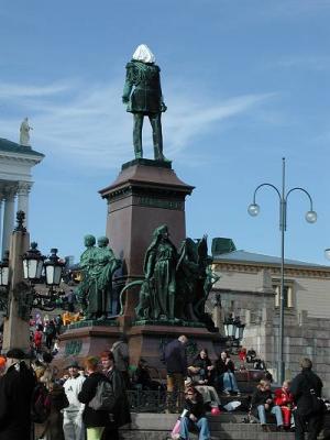Russian EmperorAlexander II on Senate Square.
