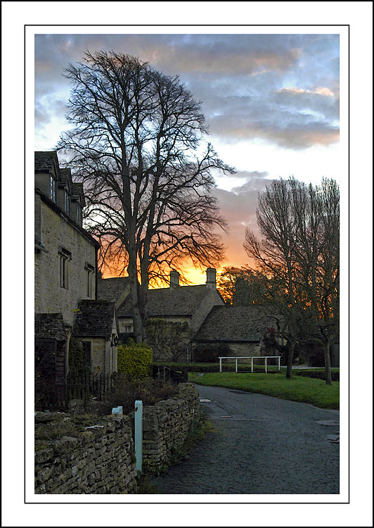 Sunrise, Lower Slaughter, Cotswolds
