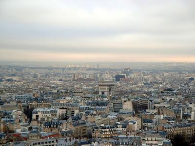 The Arc de Triumph from the second level