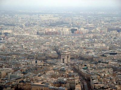 The Arc de Triumph from the third floor