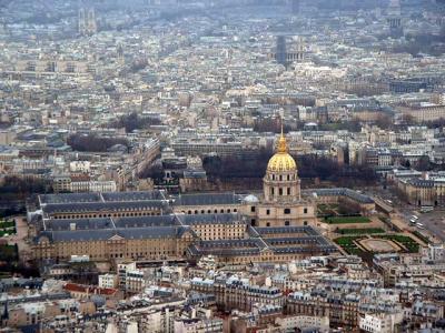 Les Invalides from the third floor