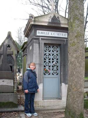 Seurat's grave. Famous impressionist