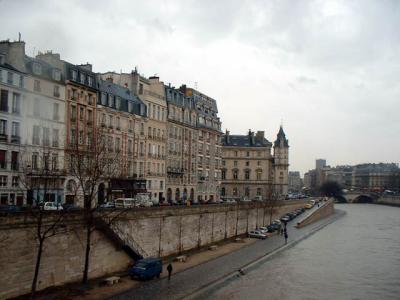 Looking down the Seine