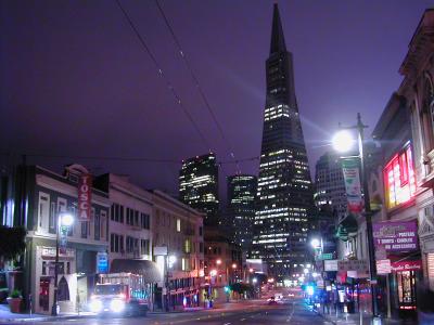 SF city lights