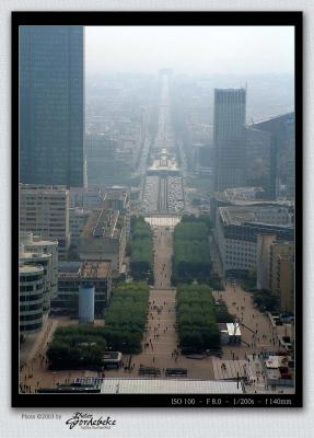 On the roof of Arche de la Dfense