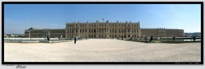 Rear view of Chateau de Versailles