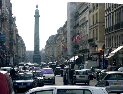 Our Street rue de le Paix - Column - hotel on the right