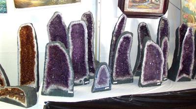Brazilian Amethyst Geodes at the Gem & Mineral Show