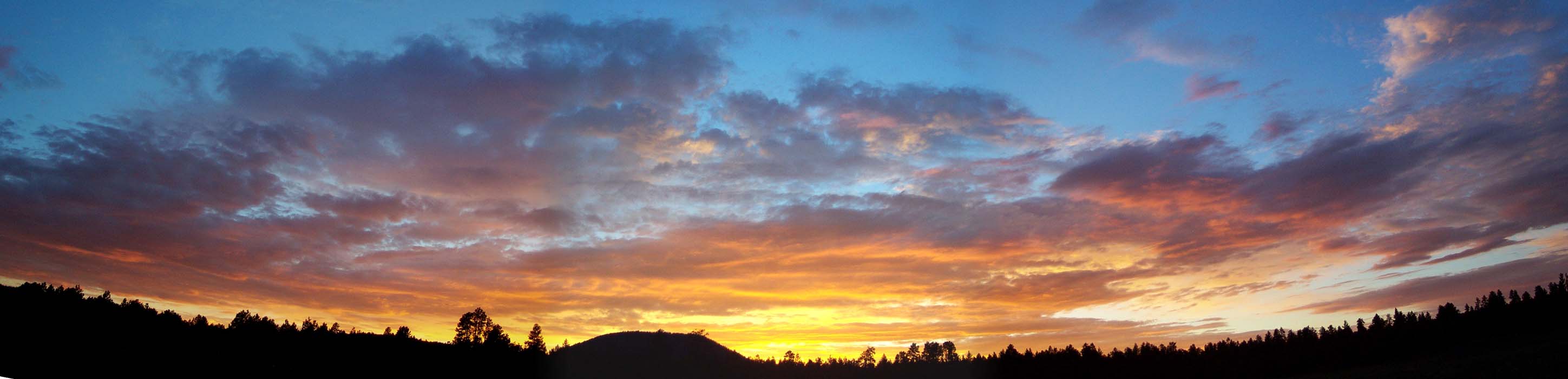 Wing Mountain. Sunset