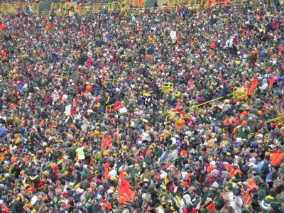 You have to be at Green Bay to experience the Packer fans