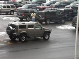 Count the Hummers in the Players Parking lot -- at least 4
