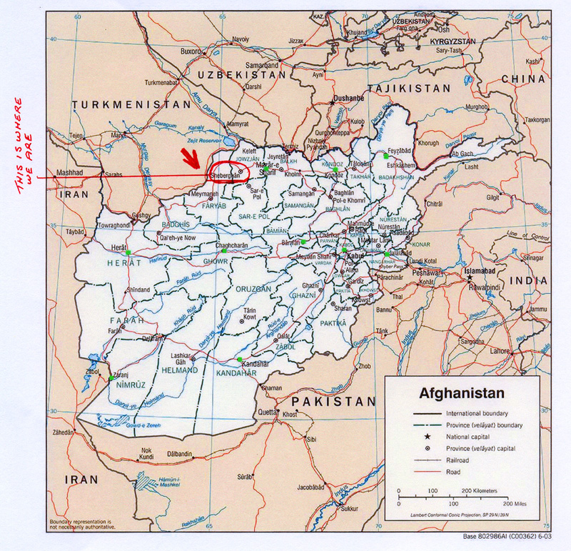 Map of Afghanistan