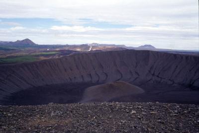 Inside of the crater