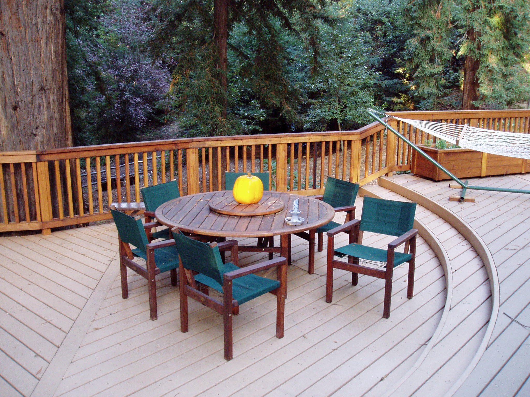 Deck and table.  Not sure how it made it in this section.  Looks nice