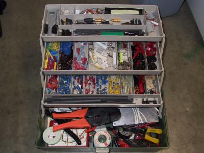 my car audio tool box (fishing tackle box)