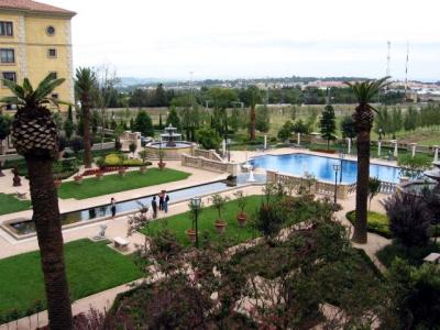 The garden and the pool